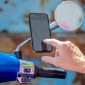 SMARTPHONE HOLDER - FOR MOTORBIKE SP CONNECT - UNIVERSAL KIT INCLUDING :Bracket on mirror leg - Black - Adjustable 360° (Ø10, 12, 14, 16 mm) 4028017531368