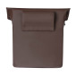 SHOULDER BAG FOR BICYCLE (or rear single bag) - BASIL CITY SHOPPER VEGAN brown imitation leather LEFT/RIGHT 14/16Lt - HOOKS ON CARRIER - WATERPROOF FOLDING CLOSING- REFLECTIVE. 8715019183706
