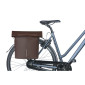 SACOCHE ARRIERE VELO LATERALE SAC BANDOULIERE BASIL CITY SHOPPER VEGAN MARRON IMITATION CUIR DROIT/GAUCHE 14-16L FIXATION HOOK-ON PORTE BAGAGE FERMETURE PLIANT ANTI-PLUIE AVEC REFLECHISSANT 8715019183706