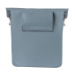 SACOCHE ARRIERE VELO LATERALE SAC BANDOULIERE BASIL CITY SHOPPER VEGAN BLEU IMITATION CUIR DROIT/GAUCHE 14/16L FIXATION HOOK-ON PORTE BAGAGE FERMETURE PLIANT ANTI-PLUIE AVEC REFLECHISSANT 8715019183713