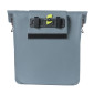 SACOCHE ARRIERE VELO LATERALE SAC BANDOULIERE BASIL CITY SHOPPER VEGAN BLEU IMITATION CUIR DROIT/GAUCHE 14/16L FIXATION HOOK-ON PORTE BAGAGE FERMETURE PLIANT ANTI-PLUIE AVEC REFLECHISSANT 8715019183713