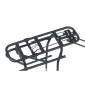 LUGGAGE RACK-REAR- ON STAYS - BASIL - ALUMINIUM BLACK- FOR 28"/26"/700C COMPATIBLE MIK GAMME BASIL RANGE - max load 30kgs- COMPATIBLE DISC BRAKES 8715019600111