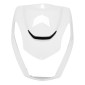 CARENAGE/TABLIER AV SUPERIEUR SCOOT ADAPTABLE PEUGEOT 50 KISBEE 2T ET 4T TOUS MODELES (NOUVEAU 2018> + ANCIEN MODELE 2010>2017) BLANC BRILLANT -P2R- 3700948241394