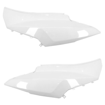 REAR SIDE COVER FOR SYM 50-125 ORBIT II 2/4 Stroke WHITE (PAIR) -SELECTION P2R-