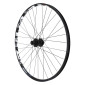 WHEEL FOR MTB 29" KARMA DISC -REAR -BLACK- DOUBLE WALLED - SHIMANO HUB M475 6 Holes for CASSETTE SHIMANO/SRAM 11/10/9/8 Speed. External Rim Wd 27mm/ Internal 21mm 3660429057459