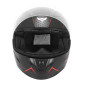 HELMET-FULL FACE ADX XR1 2023 MATT BLACK/RED L