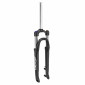 FOURCHE VTC 28 " 700X35 ZOOM 187D ALU RESSORT NOIR MAT DEB. 65mm REGLABLE PIVOT LISSE 1"1/8-28,6 EXTERIEUR COMPATIBLE DISQUE AVEC FIXATION POUR GARDE BOUE LEADER FOX POUR BLOCAGE RAPIDE 3700948241868