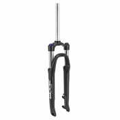FOURCHE VTC 28 " 700X35 ZOOM 187D ALU RESSORT NOIR MAT DEB. 65mm REGLABLE PIVOT LISSE 1"1/8-28,6 EXTERIEUR COMPATIBLE DISQUE AVEC FIXATION POUR GARDE BOUE LEADER FOX POUR BLOCAGE RAPIDE 3700948241868
