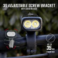 ECLAIRAGE VELO USB AVANT SIGMA BUSTER 1100 LUMEN VISIBILITE 170M (AUTONOMIE 2H à 16H) BATTERIE IION RECHARGE USB - FIXATION CINTRE 4016224198504