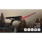 MUDGUARD FOR MTB/ROAD BIKE - READYGO REAR BLACK -With taillight USB140 LUMENS - On seat rail (On card) 3700948244012