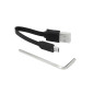 MUDGUARD FOR MTB/ROAD BIKE - READYGO REAR BLACK -With taillight USB140 LUMENS - On seat rail (On card) 3700948244012