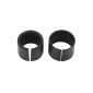 RETROVISEUR MOTO AVOC NEBRASKA EMBOUT DE GUIDON ALU NOIR AVEC ADAPTATEUR PLASTIQUE POUR EMBOUT 7/8" OU 1" (PAIRE) (HOMOLOGUE CE) 3700948240618