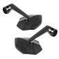 MIRRORS SET - BAR END SIDE MIRROR WITH PLASTIC ADAPTERS Ø 7/8"or 1" (by pair without bar ends) -P2R-