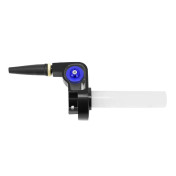 THROTTLE HANDLE FOR 50cc MOTORBIKE- Short stroke - Black/Blue -P2R- 3700948306833