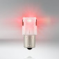 LIGHT BULB - LED 12V 1,3W FOOT BA15s -Red lighting - Std P21W LEDRIVING (Flashers or braking light) (2 on a blister pack) -OSRAM-