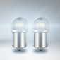 AMPOULE/LAMPE A LED 12V 0,5W CULOT BA15s 6000K ECLAIRAGE BLANC FROID NORME R5W LEDRIVING (FEU POSITION OU CLIGNOTANT) (BLISTER DE 2) -OSRAM-