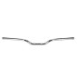 HANDLEBAR FOR ROAD BIKE - DOMINO Steel Ø 22 mm CHROME WITHOUT CROSSBAR (LONG 760 mm; Height 35 mm)