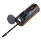 COMPRESSEUR/GONFLEUR/POMPE UNIVERSEL MULTIFONCTIONS TYRE INFLATE 2000 (12V) (FONCTION ECLAIRAGE, BATTERIE DE SECOURS) (INCLUS SUPPORT POUR VELO) CHARGEMENT USB -OSRAM- 4062172198769