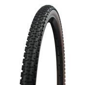 PNEU GRAVEL 700 X 45 SCHWALBE G-ONE ULTRABITE ADDIX RACE GUARD NOIR/FLANC BRONZE TUBELESS READY TS (45-622) COMPATIBLE VAE