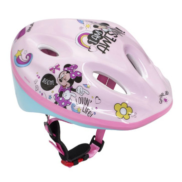 CASQUE VELO ENFANT DISNEY V2 MINNIE ROSE AVEC MOLETTE REGLAGE TAILLE 52-56 (VENDU SUR CARTE) 5902308590847