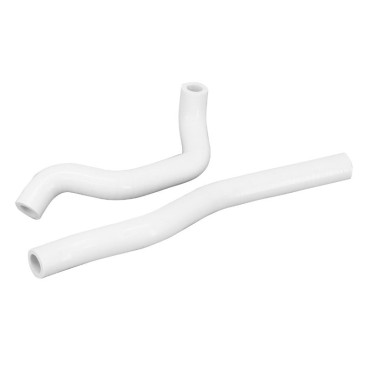 DURITE DE REFROIDISSEMENT D'EAU 50 A BOITE POUR RIEJU 50 MRT/BETA 50 RR/SHERCO 50 SM SILICONE BLANC (LIVREE PAR 2) -P2R-