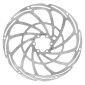 DISQUE DE FREIN VTT 6 TROUS NEWTON BRAKCO COMPATIBLE SHIMANO ET AUTRES 203mm ARGENT POUR VAE / E-BIKE AVEC RENFORT SUPPLEMENTAIRE DE 2mm + 6 VIS 3700948233986