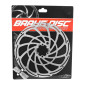DISQUE DE FREIN VTT 6 TROUS NEWTON BRAKCO COMPATIBLE SHIMANO ET AUTRES 203mm ARGENT POUR VAE / E-BIKE AVEC RENFORT SUPPLEMENTAIRE DE 2mm + 6 VIS 3700948233986