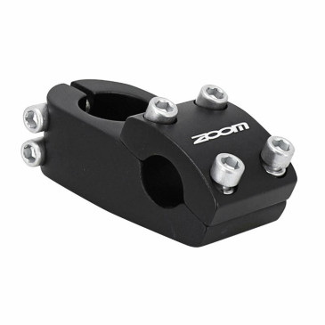 POTENCE BMX ZOOM AHEADSET L 48mm POUR CINTRE 22.2mm 4 VIS NOIR POUR 1"1/8 et 1" (SUR CARTE) 3700948240977