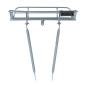 LUGGAGE RACK-FRONT- ON STAYS- BASIL-ALUMINIUM DECK WITH RIMS- ADJUSTABLE FOR 28''/26" (MAX LOAD 10KGS) (42x29x11cm)