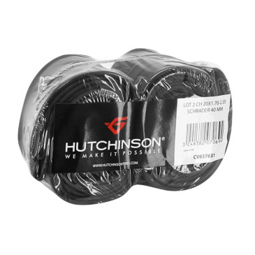 INNER TUBE FOR BICYCLE 20 x 1.70-2.35 HUTCHINSON- SCHRADER VALVE 40mm (PER 2)