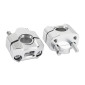 HANDLEBAR RISERS UNIVERSAL Ø 28,6mm/22,2 mm - SILVER - REPLAY (PAIR)