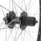 WHEEL FOR TREKKING BIKE- 700x35 REAR - KARGO DISC/V-brakes FOR E-BIKE ALUMINIUM BLACK "DOUBLE WALLED" SHIMANO HUB M475 -DISC 6 HOLES) CASSETTE 9/8 SPEED(REINFORCED) 3660429071479