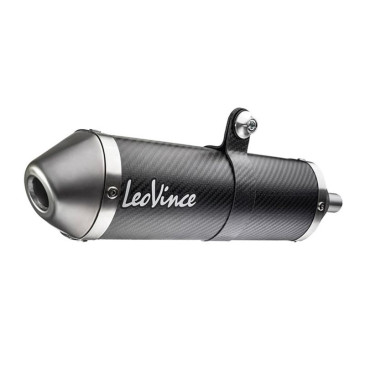 SILENCIEUX 50 A BOITE LEOVINCE X-FIGHT CARBONE POUR BETA 50 RR EURO 4 2012> VENDU SANS LE COLLECTEUR (PASSAGE HAUT A DROITE) (REF 17000) (HOMOLOGUE CE) 8057168860382