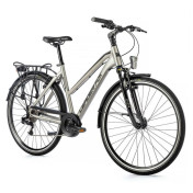 URBAN BIKE 28" LEADER FOX FERRARA 2023 "For Lady" Silver - 8 Speed - 20" Aluminium frame (Rider's size 180 > 188 cm)