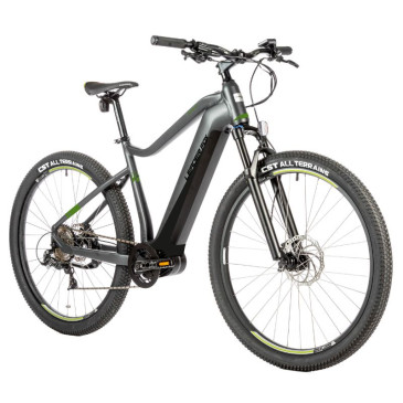 VELO ELECTRIQUE/VAE VTT 29 LEADER FOX SWAN 2023 HOMME GRIS 9V MOTEUR CENTRAL BAFANG M300 36V 80Nm BATTERIE 15Ah (TAILLE CADRE 17,5'' - H45cm - M - POUR ADULTE DE 168cm à 178cm)