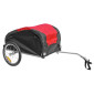REMORQUE VELO UTILITAIRE MAXI 45Kg (DIMENSIONS L75xl53xH42) AVEC ROUES 16" FIXATION AXE DE ROUE - REMORQUE LIVREE AVEC BACHE, DRAPEAU SECURITE ET REFLECTEURS 3700948241554
