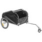 REMORQUE VELO UTILITAIRE MAXI 45Kg (DIMENSIONS L75xl53xH42) AVEC ROUES 16" FIXATION AXE DE ROUE - REMORQUE LIVREE AVEC BACHE, DRAPEAU SECURITE ET REFLECTEURS 3700948241554