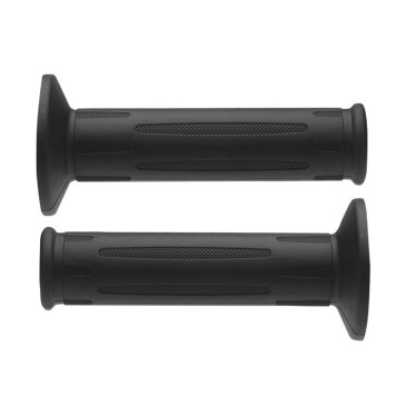 GRIPS - DOMINO MOTO ON ROAD STYLE BMW - BLACK - long 122mm OPEN END (PAIR) 8033900003736