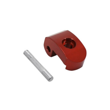 LOCKING HINGE LATCH FOR E-SCOOTER XIAOMI M365, 1S, ESSENTIAL, PRO, PRO 2 RED STEEL (WITH PIN ) -SELECTION P2R- 7427251491396