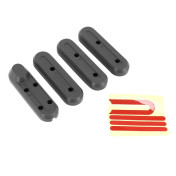 CACHE VIS DE ROUE AVANT ET ARRIERE POUR TROTTINETTE XIAOMI M365, PRO NOIR (CATADIOPTRE ADHESIF ROUGE) (VENDU PAR 4) -SELECTION P2R- 7427135771620