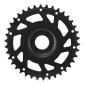 CHAINRING FOR EBIKE DIRECT MOUNT STRONGLIGHT 38 Teeth- SINGLE BLACK ALU 7075 FOR YAMAHA WITH CHAINGUARD 3700223722969
