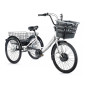 TRICYCLE ELECTRIQUE/VAE CITY LEADER FOX 24" LOVELO 2023 MIXTE BLANC MAT 3V SHIMANO NEXUS MOTEUR ROUE AV BAFANG 36V 45Nm BATTERIE 14Ah FREIN ET RETROPEDALAGE 8592826034397