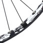 ROUE VTT 26" KARMA DISQUE AVANT NOIR DOUBLE PAROI ŒILLET MOYEU SHIMANO M475 6 TROUS NOIR RAYONS NOIRS 32 RAYONS JANTE 21C