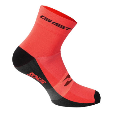 CYCLING SOCKS-SUMMER-COTTON- RED 36/39 EURO-HEIGHT 10 cm (PAIR)