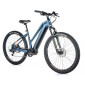 EBIKE - MTB LEADER FOX 29'' SWAN 2023 "For lady" Matt blue - 9 Speed - BAFANG CENTRAL ENGINE M300 36V 80Nm BATTERY 15Ah (Frame 18'' - H. 46cm - Size M - RIDER'S HEIGHT 168cm > 178cm)