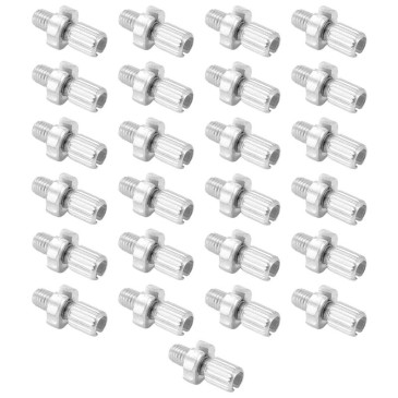 VIS CREUSE TENDEUR DE CABLE VELO M 7 L10 mm FENDUE ALU (SACHET DE 25 PIECES) 3700948040898