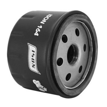 FILTRE A HUILE MOTO ADAPTABLE BMW 600 SPORT 2012>, 650 GT 2012>, 1200 R GS, 1200 R R, 1200 R S, 1200 R ST, 1200 R RT, 1600 K GT / KYMCO 550 CV3 2021> (76x54mm) (EQUIVALENT HF164) -ISON 164- 5414837133261