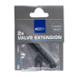 PROLONGATEUR DE VALVE PRESTA SCHWALBE 60mm NOIR COMPATIBLE TUBELESS (VENDU A LA PAIRE SUR CARTE) 4026495763028