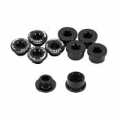 INTRAVIS PEDALIER TA ALU NOIR COMPATIBLE MONO PLATEAU 4 ET 5 BRANCHES (JEU DE 5) - VIS ET CHEMINEE 3662458010030