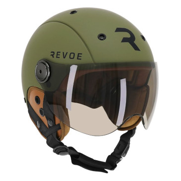 URBAN ADULT HELMET - REVOE KARM - KAKI MATT - Euro 55-56 Adjustable visor, removable ear protections (IN BOX) COMPATIBLE EBIKE/ESCOOTER - APPROVED EN1078+A1 3760328174209